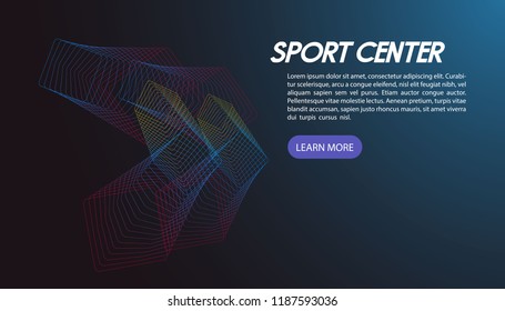 abstract background for sport event. vector illustration.