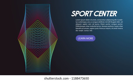 abstract background for sport event. vector illustration.