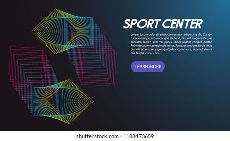 abstract background for sport event. vector illustration.