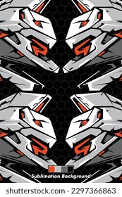 Abstract Background, Sport Pattern, Sublimation Design, for Jersey or etc