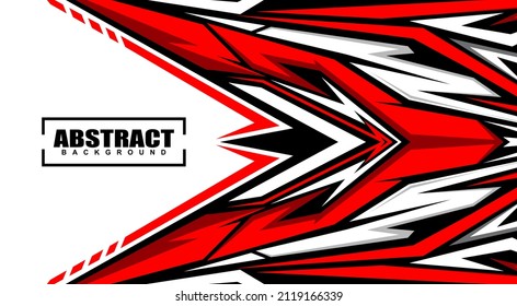 Abstract Background For Sports Racing Premium Vector White And Red
