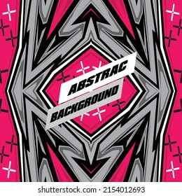 Abstract background for sports racing premium vector pink Premium Vector
