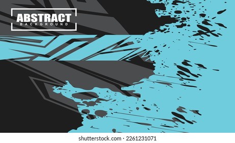 Abstract background for sports racing premium vector blue aice design