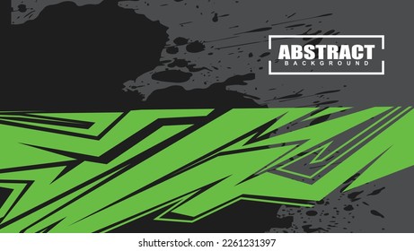 Abstract background for sports racing premium vector gray green design