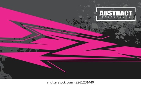 Abstract background for sports racing premium vector pink design