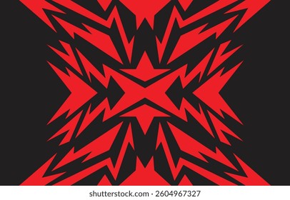 Abstract background with sporty raw jagged spike pattern and with some copy space area