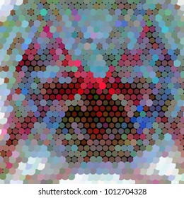 Abstract background. Spotted halftone effect. Dots, circles. Vector clip art
