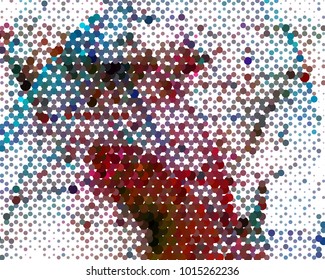 Abstract background. Spotted halftone effect. Dots, circles. Vector clip art