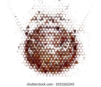 Abstract background. Spotted halftone effect. Dots, circles. Vector clip art