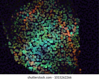 Abstract background. Spotted halftone effect. Dots, circles. Vector clip art