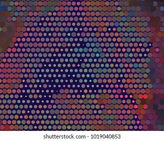 Abstract background. Spotted halftone effect. Dots, circles. Vector clip art