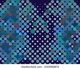 Abstract background. Spotted halftone effect. Dots, circles. Vector clip art
