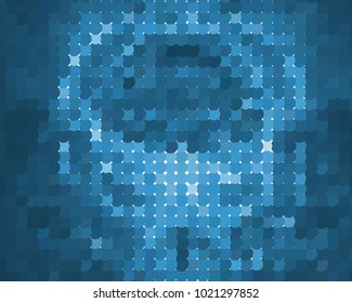 Abstract background. Spotted halftone effect. Dots, circles. Vector clip art