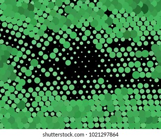 Abstract background. Spotted halftone effect. Dots, circles. Vector clip art