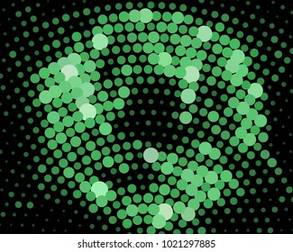 Abstract background. Spotted halftone effect. Dots, circles. Vector clip art