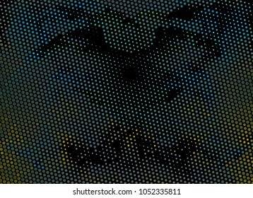 Abstract background. Spotted halftone effect. Dots, circles. Vector clip art