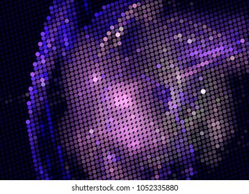 Abstract background. Spotted halftone effect. Dots, circles. Vector clip art