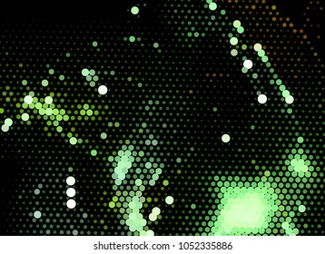 Abstract background. Spotted halftone effect. Dots, circles. Vector clip art