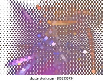 Abstract background. Spotted halftone effect. Dots, circles. Vector clip art