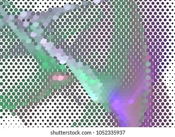 Abstract background. Spotted halftone effect. Dots, circles. Vector clip art