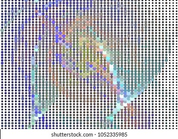 Abstract background. Spotted halftone effect. Dots, circles. Vector clip art