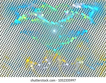 Abstract background. Spotted halftone effect. Dots, circles. Vector clip art