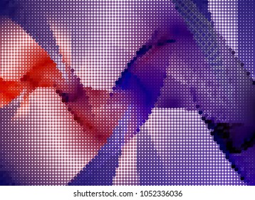 Abstract background. Spotted halftone effect. Dots, circles. Vector clip art