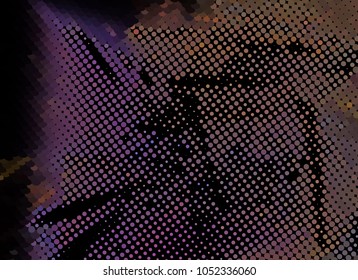 Abstract background. Spotted halftone effect. Dots, circles. Vector clip art