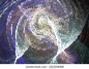 Abstract background. Spotted halftone effect. Dots, circles. Vector clip art