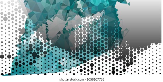 Abstract background. Spotted halftone effect. Dots, circles. Vector clip art