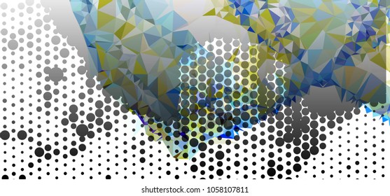 Abstract background. Spotted halftone effect. Dots, circles. Vector clip art