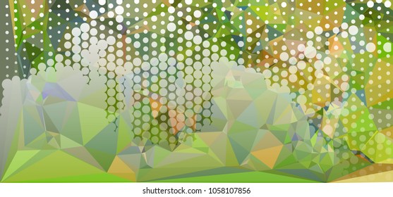 Abstract background. Spotted halftone effect. Dots, circles. Vector clip art