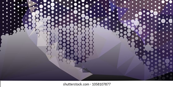 Abstract background. Spotted halftone effect. Dots, circles. Vector clip art
