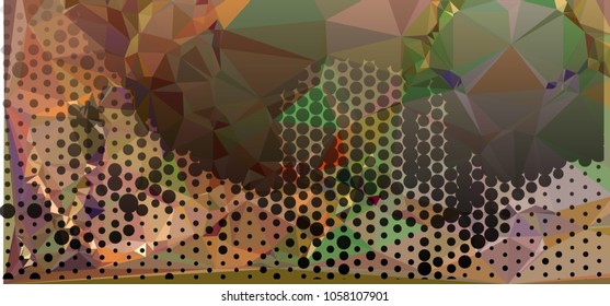 Abstract background. Spotted halftone effect. Dots, circles. Vector clip art