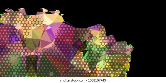 Abstract background. Spotted halftone effect. Dots, circles. Vector clip art