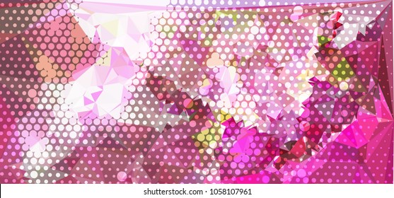 Abstract background. Spotted halftone effect. Dots, circles. Vector clip art