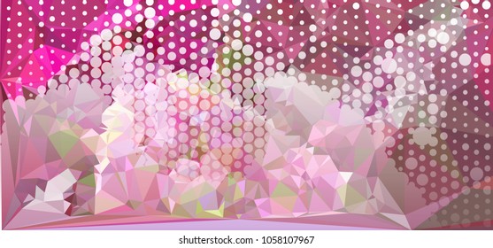Abstract background. Spotted halftone effect. Dots, circles. Vector clip art