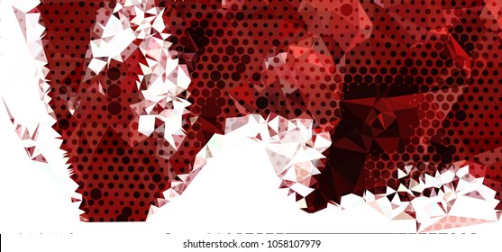 Abstract background. Spotted halftone effect. Dots, circles. Vector clip art