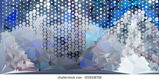 Abstract background. Spotted halftone effect. Dots, circles. Vector clip art