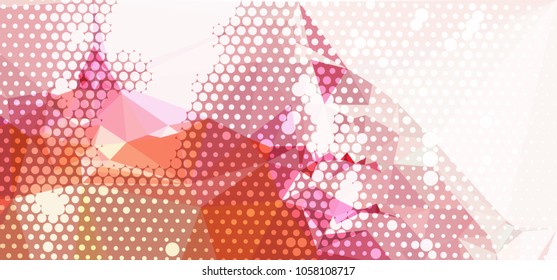 Abstract background. Spotted halftone effect. Dots, circles. Vector clip art