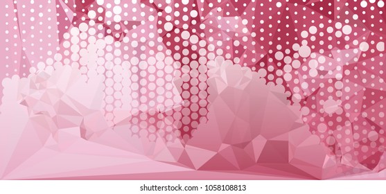 Abstract background. Spotted halftone effect. Dots, circles. Vector clip art