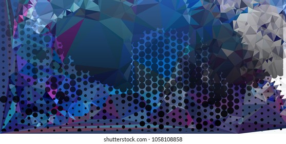 Abstract background. Spotted halftone effect. Dots, circles. Vector clip art