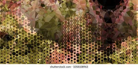 Abstract background. Spotted halftone effect. Dots, circles. Vector clip art