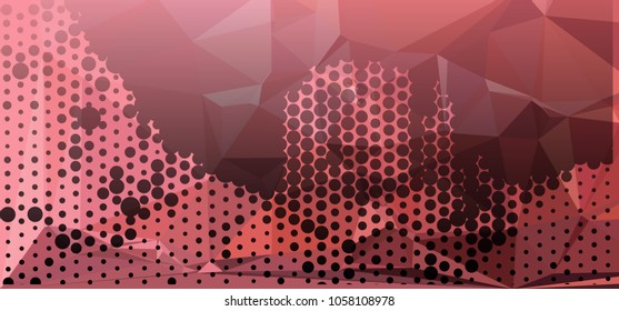 Abstract background. Spotted halftone effect. Dots, circles. Vector clip art