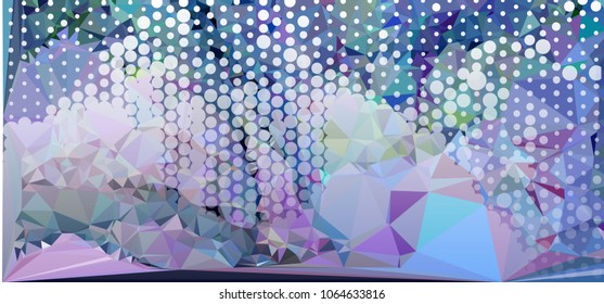 Abstract background. Spotted halftone effect. Vector clip art