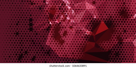 Abstract background. Spotted halftone effect. Vector clip art