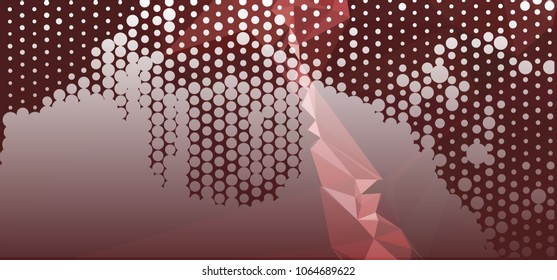 Abstract background. Spotted halftone effect. Vector clip art