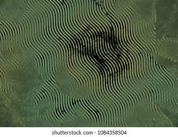 Abstract background. Spotted halftone effect. Dots, circles. Vector clip art