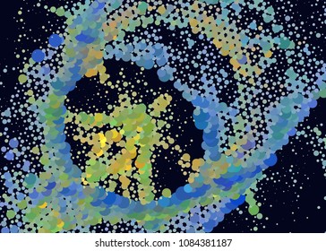 Abstract background. Spotted halftone effect. Dots, circles. Vector clip art