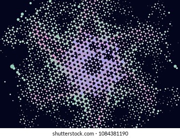 Abstract background. Spotted halftone effect. Dots, circles. Vector clip art